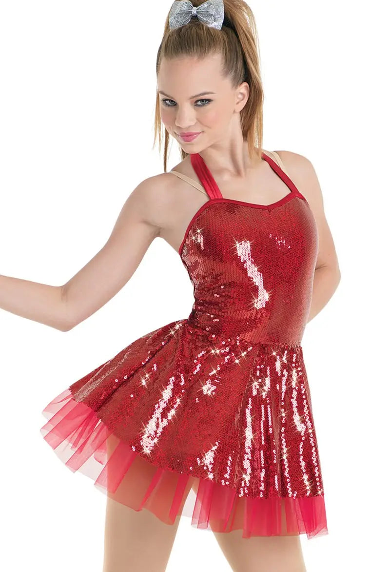 Balera D9243 Hologram Sequin Dress