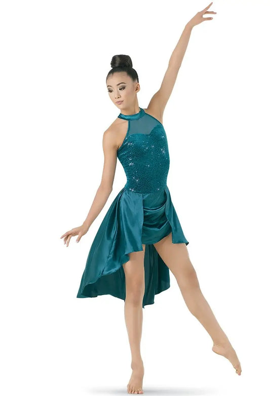 Weissman/Balera D9616 - Sequin Plush Charmeuse Dress