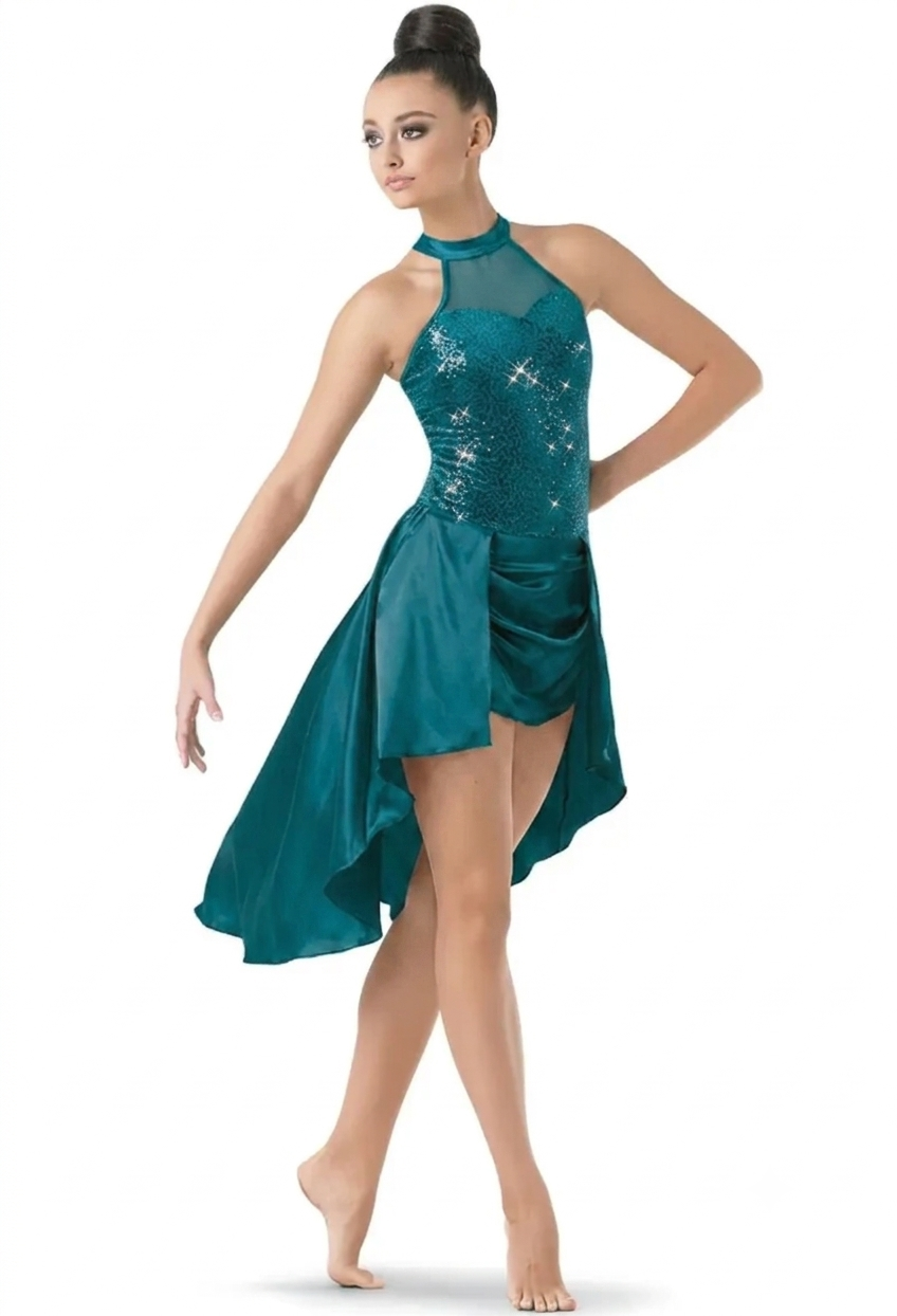 Weissman/Balera D9616 - Sequin Plush Charmeuse Dress