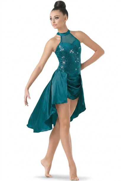 Weissman/Balera D9616 - Sequin Plush Charmeuse Dress
