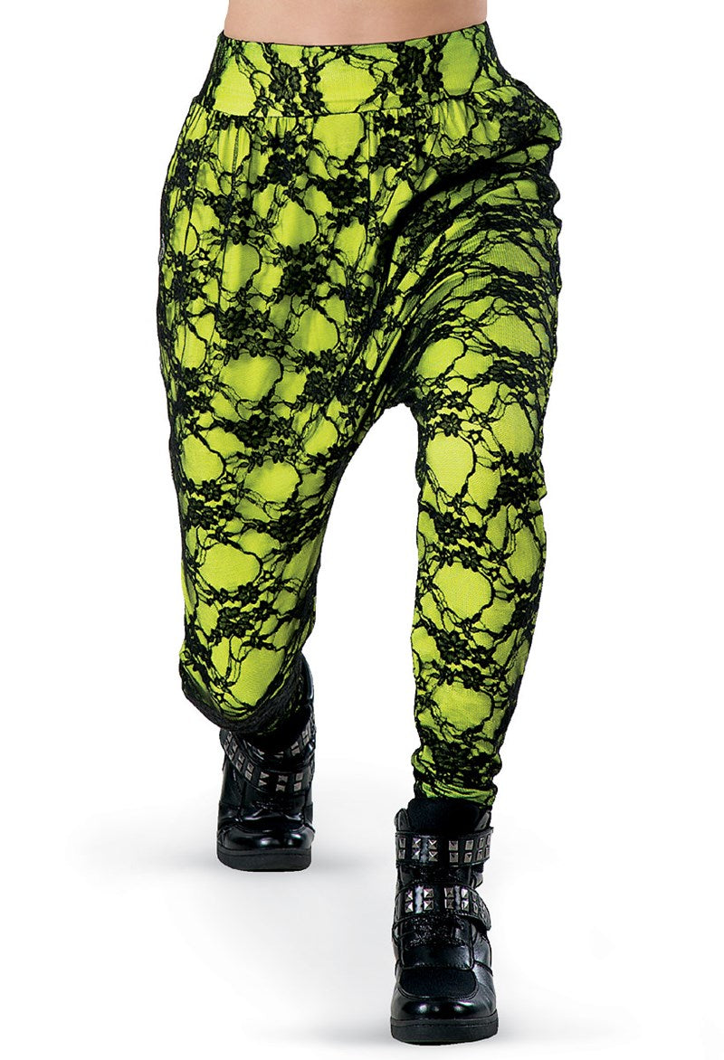 Weissman SL8088 - Lace Overlay Harem Pants